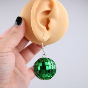 Disco Ball fashion dangle earring